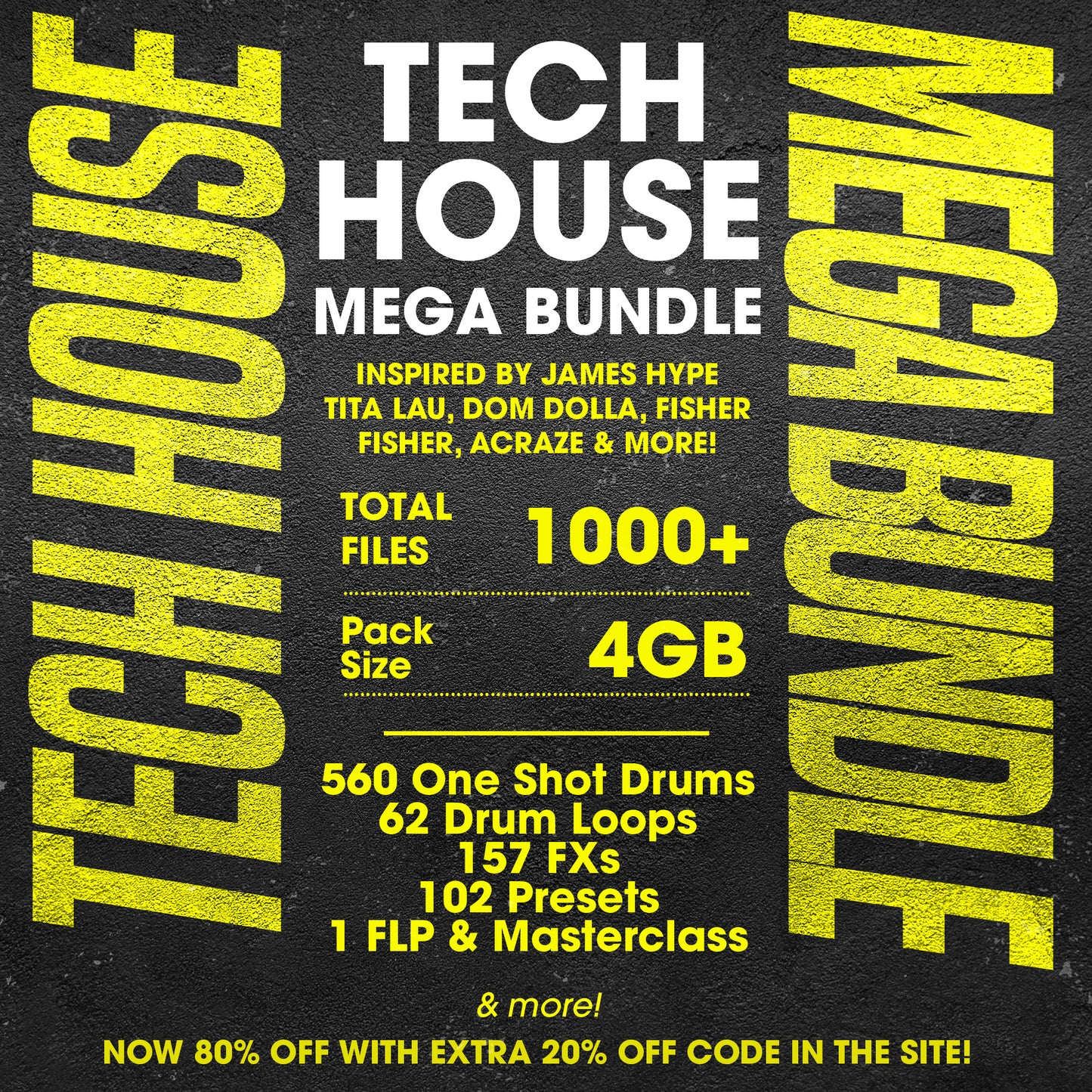 TECH HOUSE BUNDLE - Over 1000 Sounds (4GB)