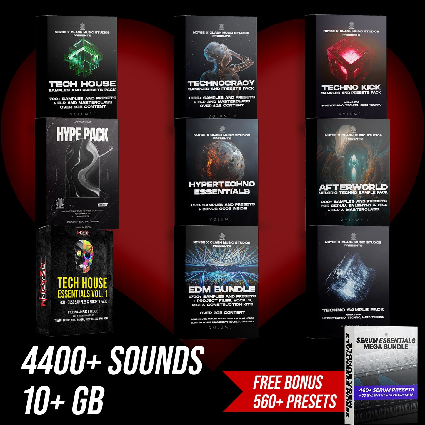 MEGA Sample Pack - 4400+ Sounds (10+ GB )